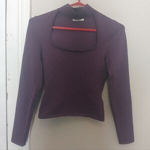 Babaton Deep Purple Yoga Top